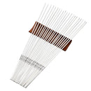 Espeto de churrasco de aço inoxidável, espetos reutilizáveis para churrasco, var