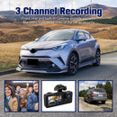 Novo 1080p hd wifi 2/3 câmera traço cam para câmera do carro gravador de vídeo c