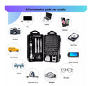 Kit Ferramentas 115 Peças Jogo Mini Chaves Precisão Multiuso Celular Notebook Ta