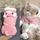 Roupas para cães de estimação, macacões de lã macia e quente para cães pequenos,