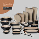 Pratos de jantar de melamina retangular estilo japonês criativo churrasco prato