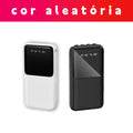 Power Bank 20000mAh Carregador Portátil Rápido, Design Estético em Formato de Fa