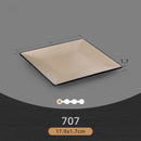 Pratos de jantar de melamina retangular estilo japonês criativo churrasco prato