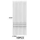 Espeto de churrasco de aço inoxidável, espetos reutilizáveis para churrasco, var