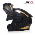 BLD-Capacete facial completo personalizado para motocicletas para homens e mulhe