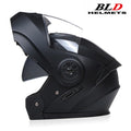 BLD-Capacete facial completo personalizado para motocicletas para homens e mulhe