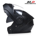 BLD-Capacete facial completo personalizado para motocicletas para homens e mulhe