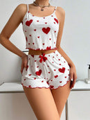 2 peças conjunto de pijama feminino shorts terno homewear impressão roupa interi