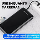 Power Bank 20000mAh Carregador Portátil Rápido, Design Estético em Formato de Fa