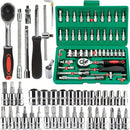 46 peças ferramentas da família 1/4 conjunto kits de ferramentas mecânicas para