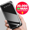 Power Bank 20000mAh Carregador Portátil Rápido, Design Estético em Formato de Fa