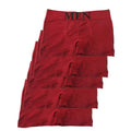 5 peças de cuecas boxer masculinas, roupa íntima íntima, macia e metálica, de al