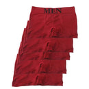 5 peças de cuecas boxer masculinas, roupa íntima íntima, macia e metálica, de al
