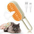 Escova a Vapor para Gatos, Secador de Pelos, Escova Elétrica com Spray, Escovas