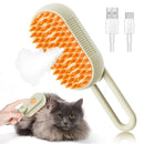 Escova a Vapor para Gatos, Secador de Pelos, Escova Elétrica com Spray, Escovas