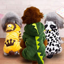 Roupas para cães de estimação, macacões de lã macia e quente para cães pequenos,