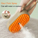 Escova a Vapor para Gatos, Secador de Pelos, Escova Elétrica com Spray, Escovas