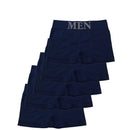 5 peças de cuecas boxer masculinas, roupa íntima íntima, macia e metálica, de al