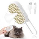 Escova a Vapor para Gatos, Secador de Pelos, Escova Elétrica com Spray, Escovas
