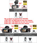 Novo 1080p hd wifi 2/3 câmera traço cam para câmera do carro gravador de vídeo c