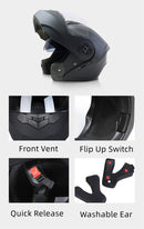 BLD-Capacete facial completo personalizado para motocicletas para homens e mulhe