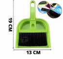 MINI KIT de limpeza - Mini Vassoura+ Pá de Lixo - 2 em 1 - 13x19cm