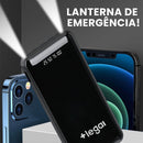 Power Bank 20000mAh Carregador Portátil Rápido, Design Estético em Formato de Fa