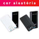Power Bank 20000mAh Carregador Portátil Rápido, Design Estético em Formato de Fa