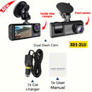 Novo 1080p hd wifi 2/3 câmera traço cam para câmera do carro gravador de vídeo c