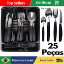 Jogo De Talheres Inox Com 24 Peças + Suporte Gaveteiro - Neverdie Store
