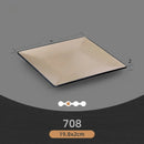 Pratos de jantar de melamina retangular estilo japonês criativo churrasco prato