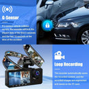 Novo 1080p hd wifi 2/3 câmera traço cam para câmera do carro gravador de vídeo c