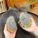 Escova a Vapor para Gatos, Secador de Pelos, Escova Elétrica com Spray, Escovas