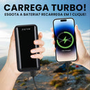 Power Bank 20000mAh Carregador Portátil Rápido, Design Estético em Formato de Fa