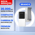 Power Bank 20000mAh Carregador Portátil Rápido, Design Estético em Formato de Fa