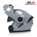 BLD-Capacete facial completo personalizado para motocicletas para homens e mulhe