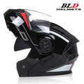 BLD-Capacete facial completo personalizado para motocicletas para homens e mulhe