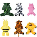 Roupas para cães de estimação, macacões de lã macia e quente para cães pequenos,